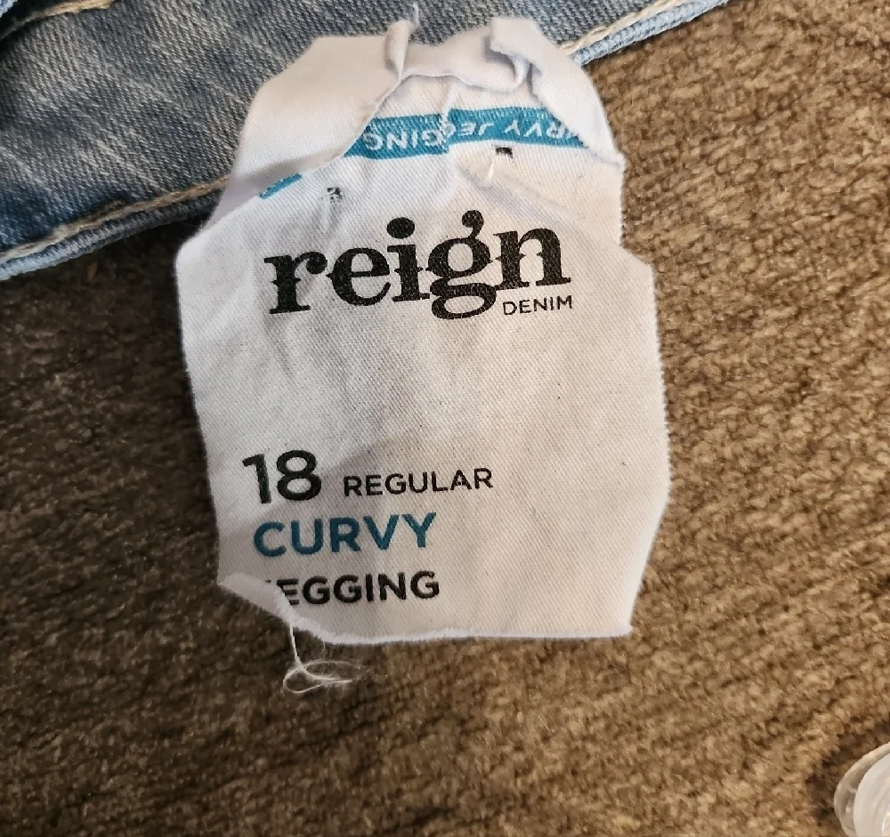 Reign Light Blue Straight Leg Jeans